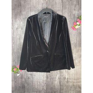 NEW INC Plus Size Velvet Blazer/Jacket